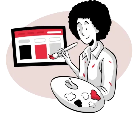 Business website illustration