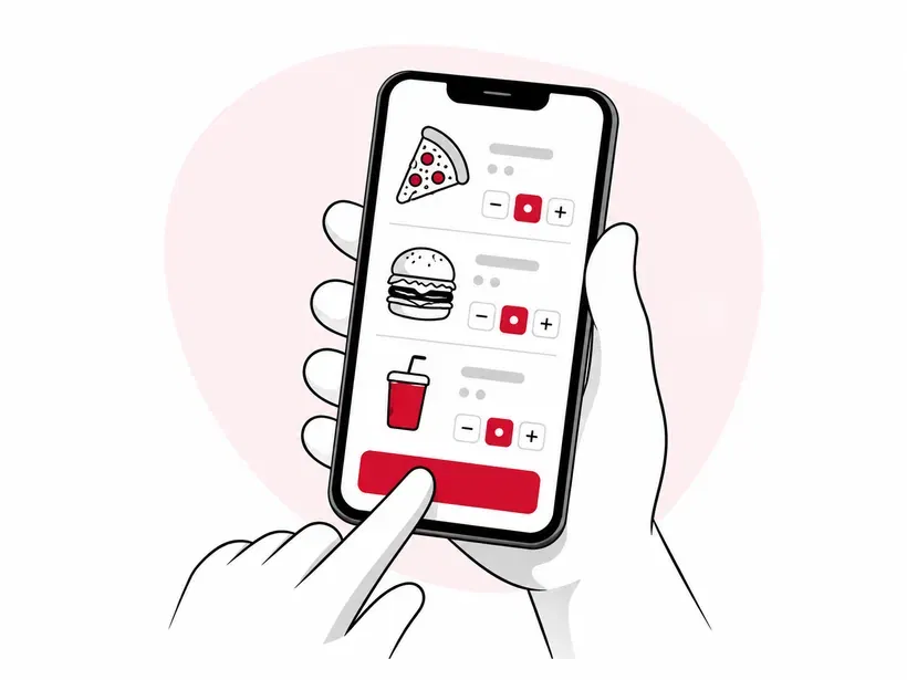 Pick and Order menu selection drawing