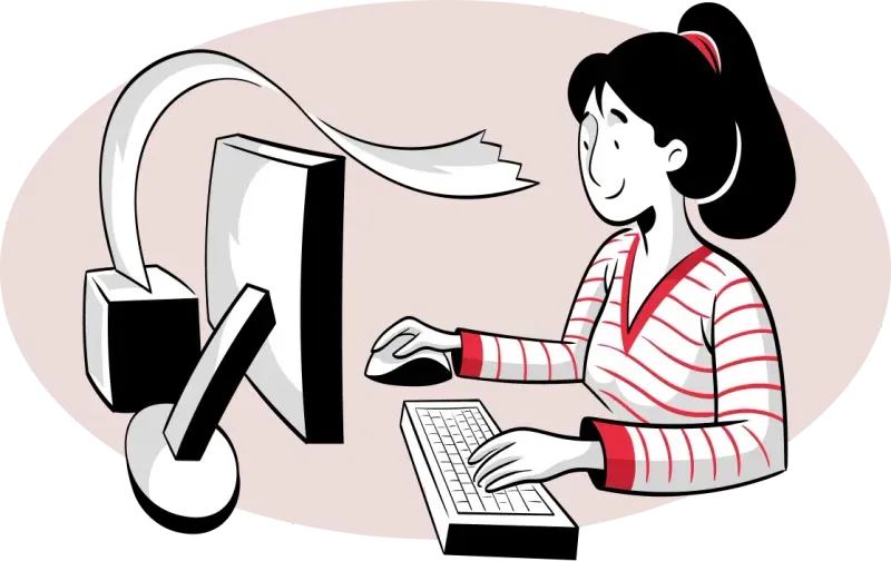 Restaurant Billing Illustration
