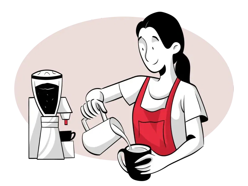 Cafe Barista Illustration